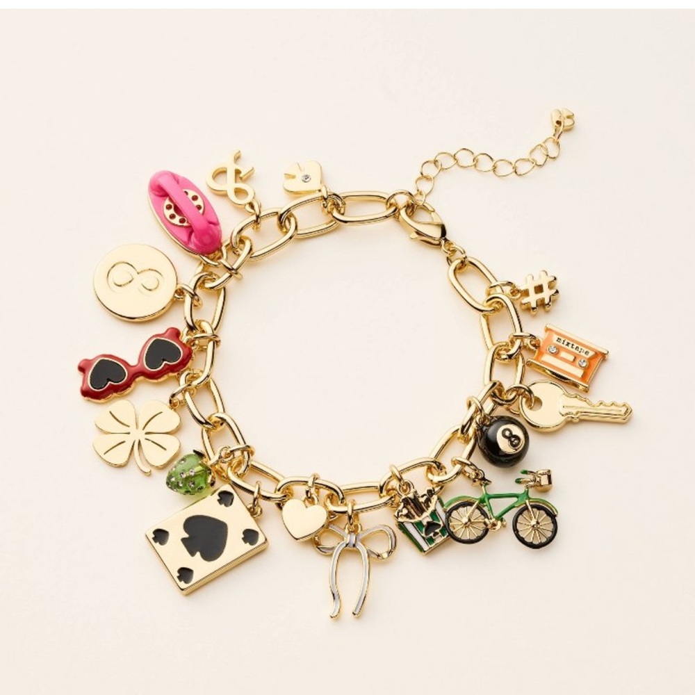 Target X Kate Spade Gold Charm Bracelet